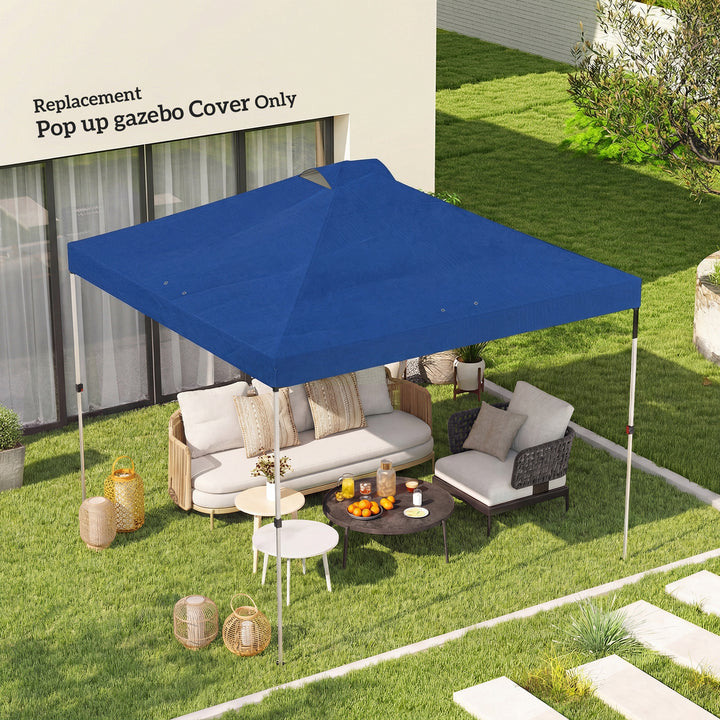 Gazebo Roof Replacement UV50+ Waterproof Pop Up Canopy Cover with 8 Dr