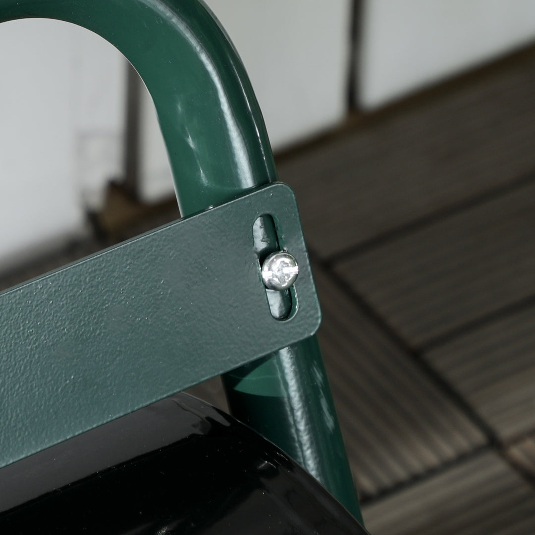 38L Fillable Cylinder Steel Lawn Roller - Dark Green