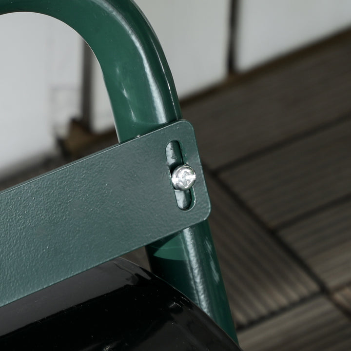 38L Fillable Cylinder Steel Lawn Roller - Dark Green