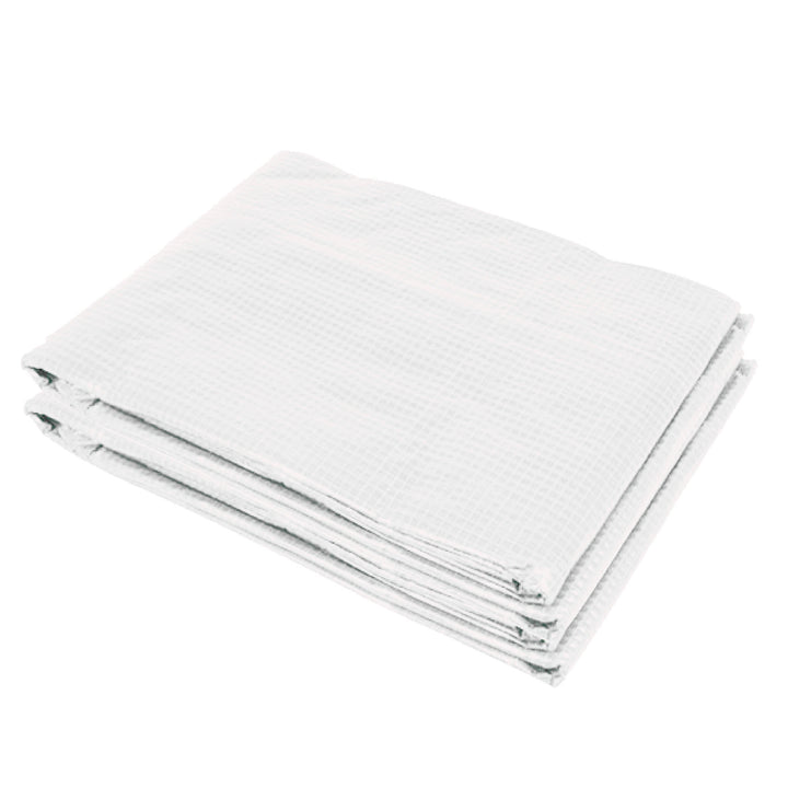Greenhouse Replacement Cover ONLY Winter Garden Plant PE Cover with Roll-up Windows Door, 6 x 3 x 2m White
