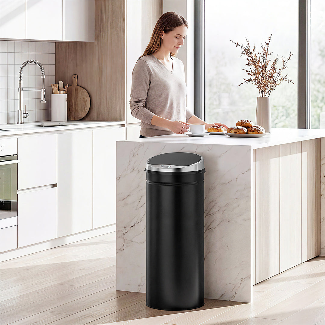50L Automatic Motion Sensor Rubbish Bin with Fingerprint Resistant, St