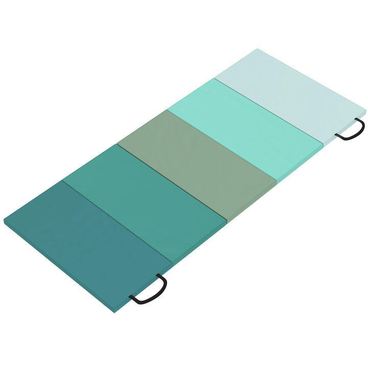 6FT Foldable Gymnastics Mat, Crash Exercise Pad, 3.2 cm Thick Workout 