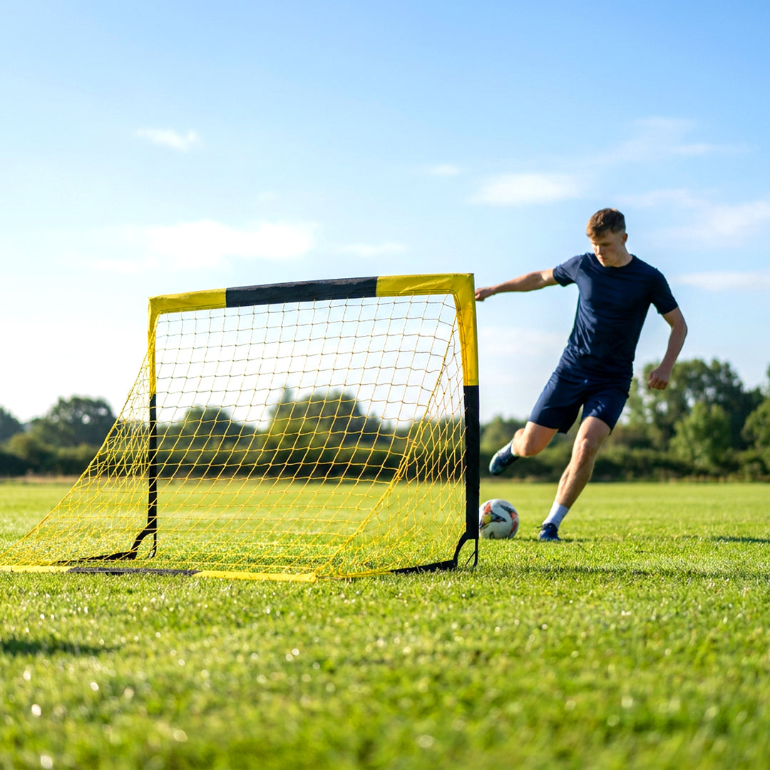 Pop Up Football Goal, Portable Folding Football Net with Carry Bag, 4 