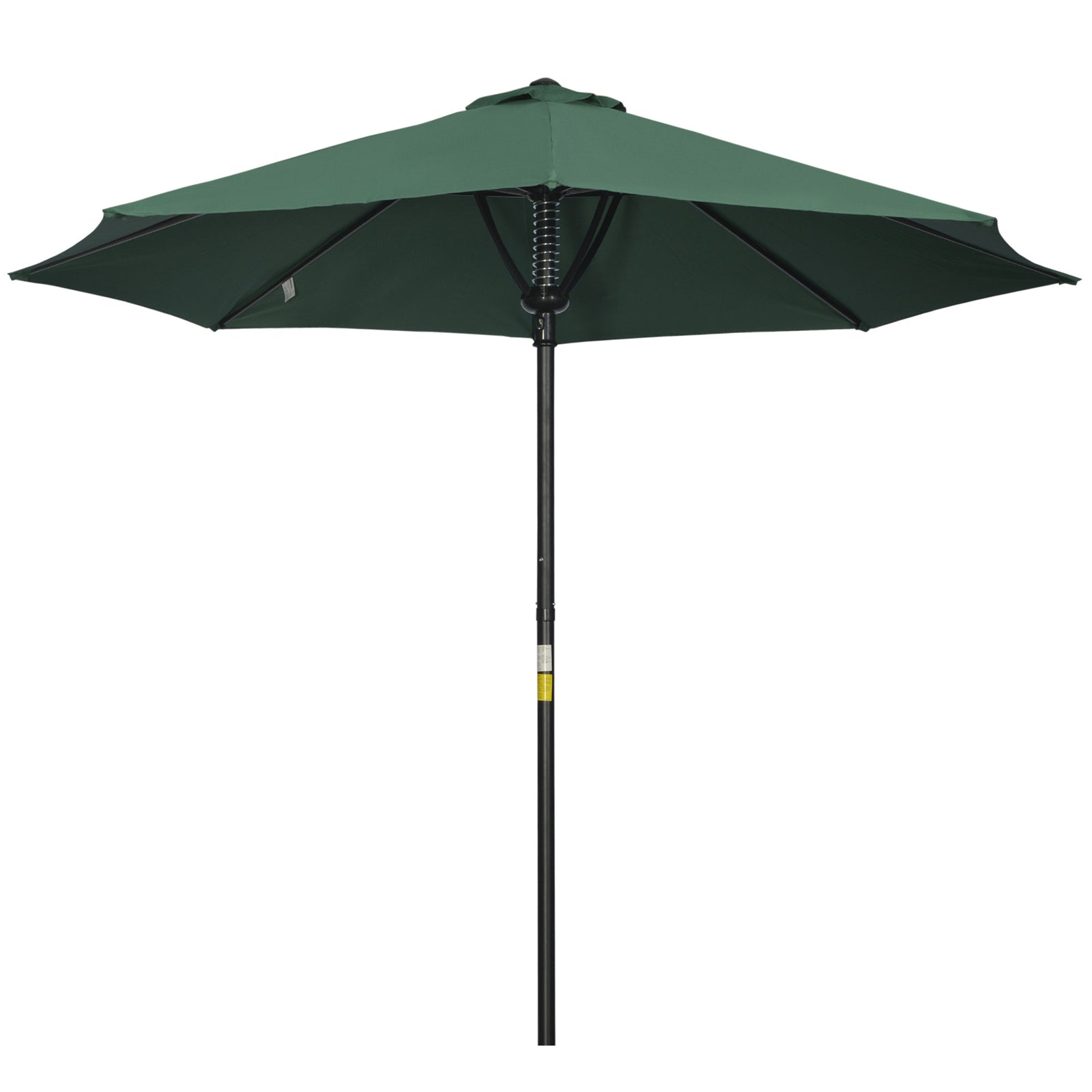 Garden 3 m Parasol Umbrella, Outdoor Market Table Umbrella Sun Shade Canopy with 8 Ribs, Easy Push to Open, Green
