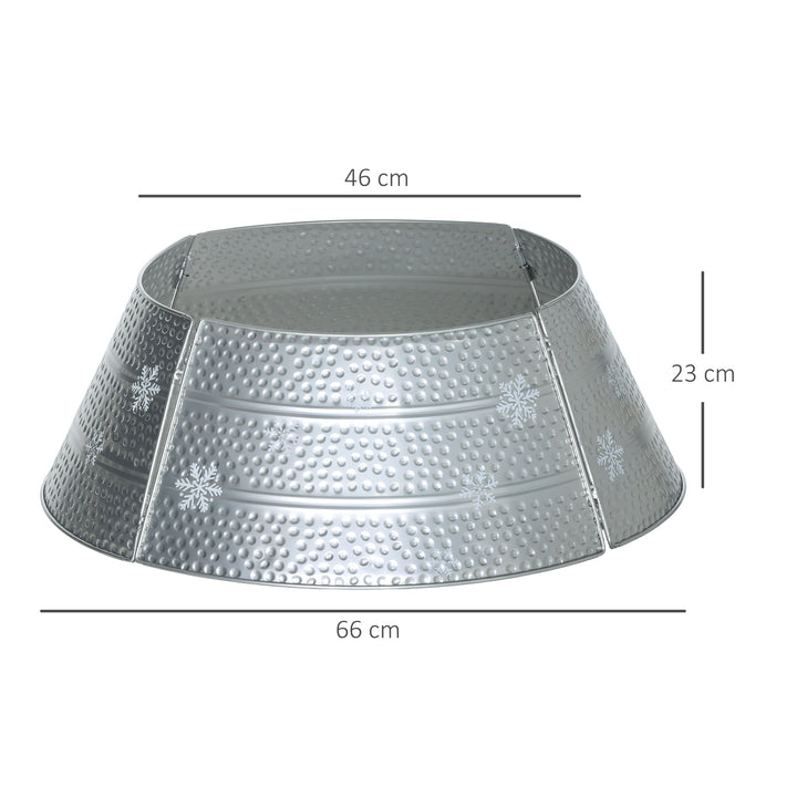 66cm Hammered Steel Christmas Tree Base Collar