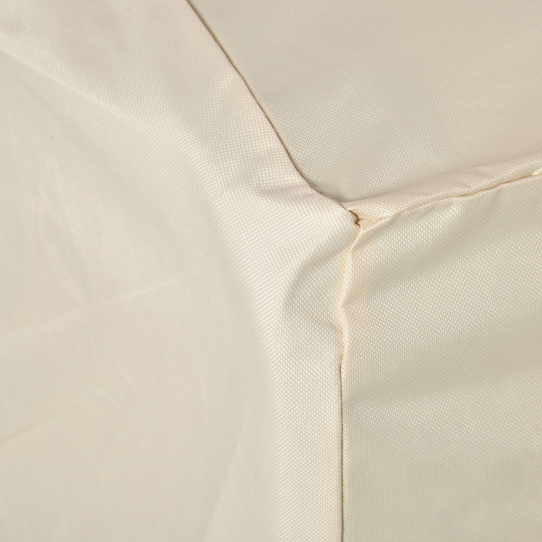 MCL 600D Oxford Cloth Garden Furniture Cover Waterproof, 3 Seater Sofa Protector for Patio, Outdoor, Beige, 218 x 111 x 63-101 cm