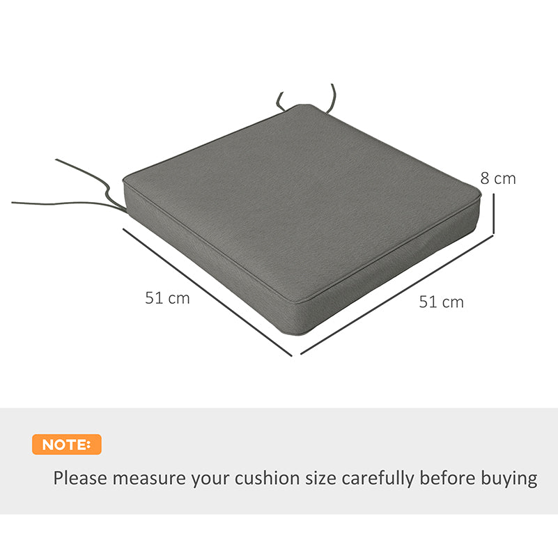 4-Piece Seat Cushions Pillow Replacement, Patio Chair Cushions Set wit