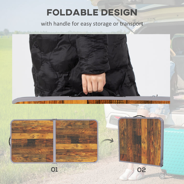 3ft Folding Camping Table Height Adjustable Aluminium Outdoor Garden Party Picnic BBQ Trestle Table Field Kitchen