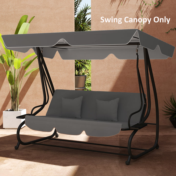 145 x 200Wcm Swing Chair Canopy Replacement - Dark Grey