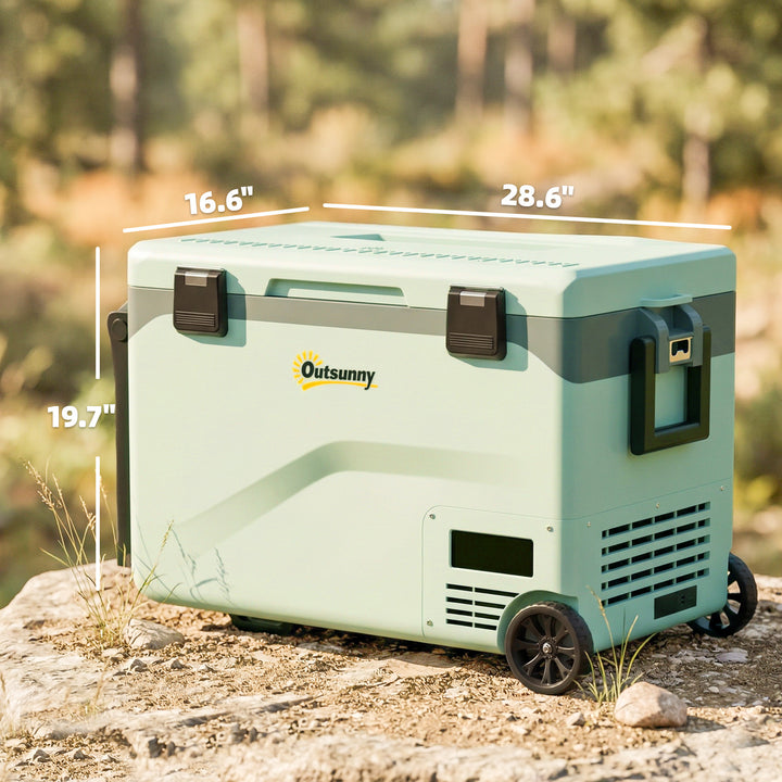 42.5L Compressor Car Fridge Freezer, Camping Refrigerator with App Con