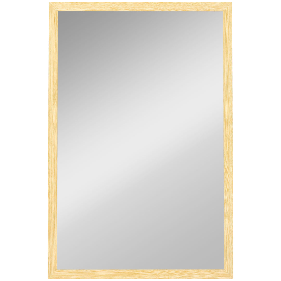 Wall Bathroom Mirror, 60 x 40 cm Wall-Mounted Mirror for Living Room, 