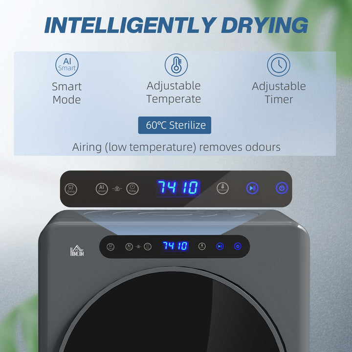 4kg Compact 40-60℃ Tumble Dryer - Grey