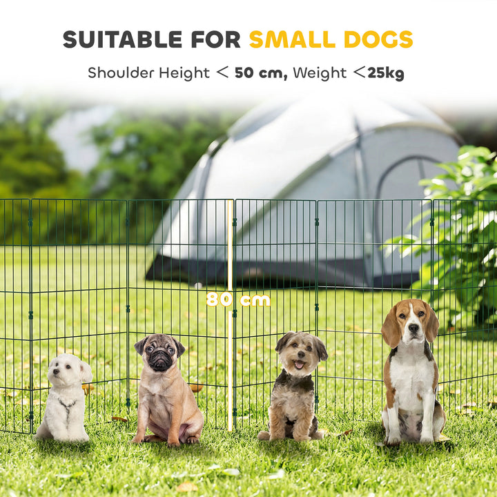 8 Panel Pet Playpen for Medium Dogs Indoor Outdoor 80 cm Height
