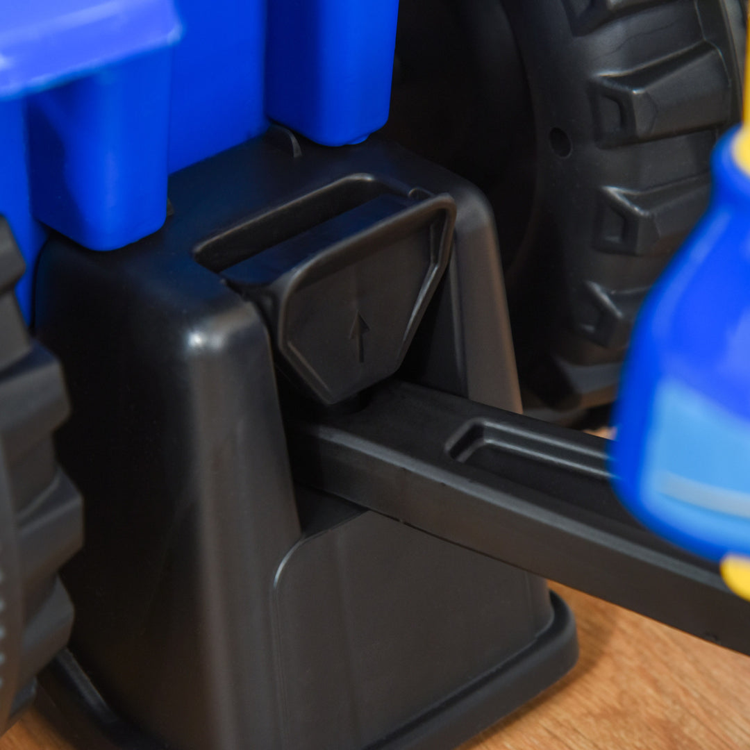 MCL Ride On Tractor Toddler Walker Foot To Floor Slider w/ Horn Storage Steering Wheel for 1-3 Years Old Blue