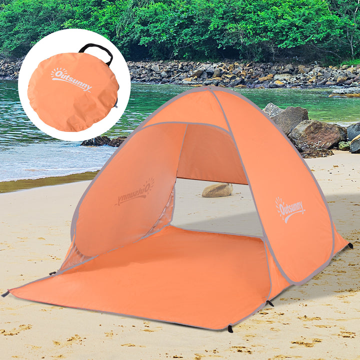 MCL 2 Person Pop Up UV Shelter Shade-Orange