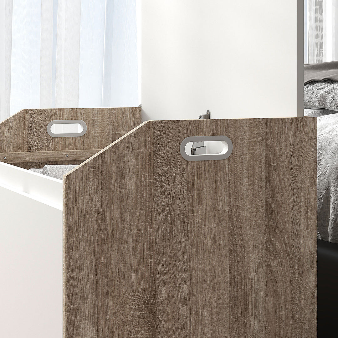 MCL 60 x 35.5cm Storage Ottoman Box, with Top Seat - White