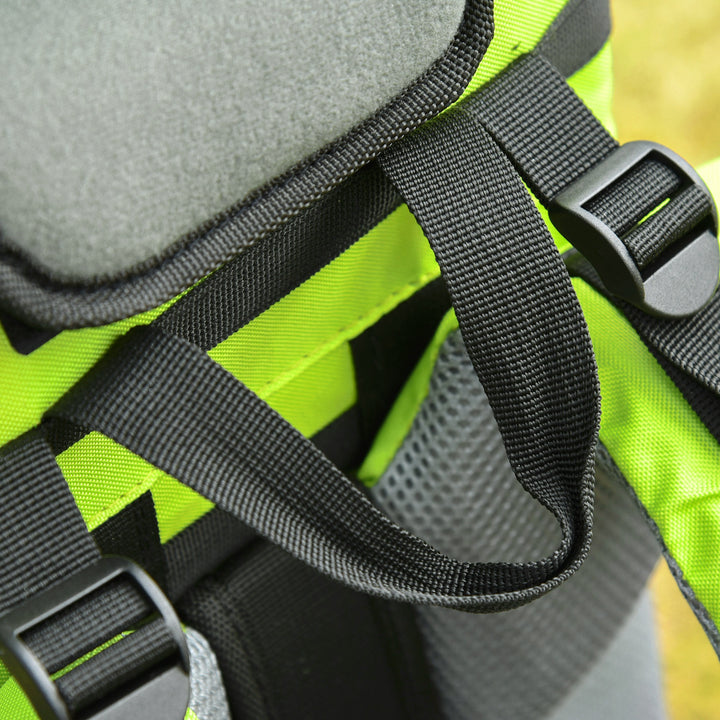 Baby Hiking Backpack Carrier Child Carrier with Ergonomic Hip Seat Detachable Rain Cover Adjustable Straps Stand for Toddler 6 - 36 Months Green