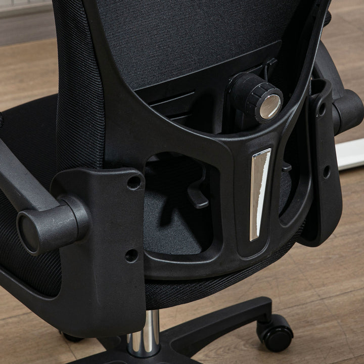 Multi-Adjustable Office Chair, with Lumbar Support, Headrest and Mesh Back - Black