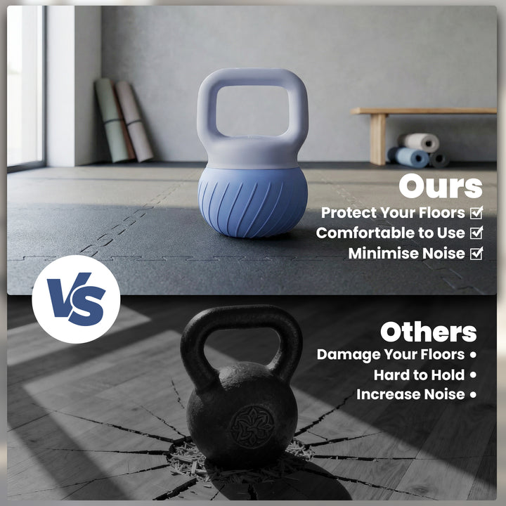 Soft Kettlebell, 10kg Kettle Bell with Anti-Slip Grip for Home Gym Wei