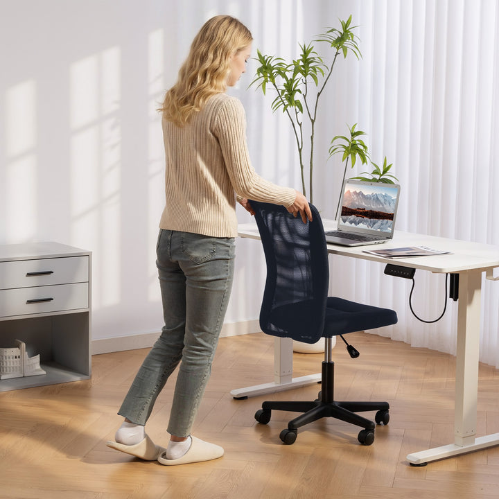 Computer Desk Chair, Mesh Office Chair with Adjustable Height and Swiv