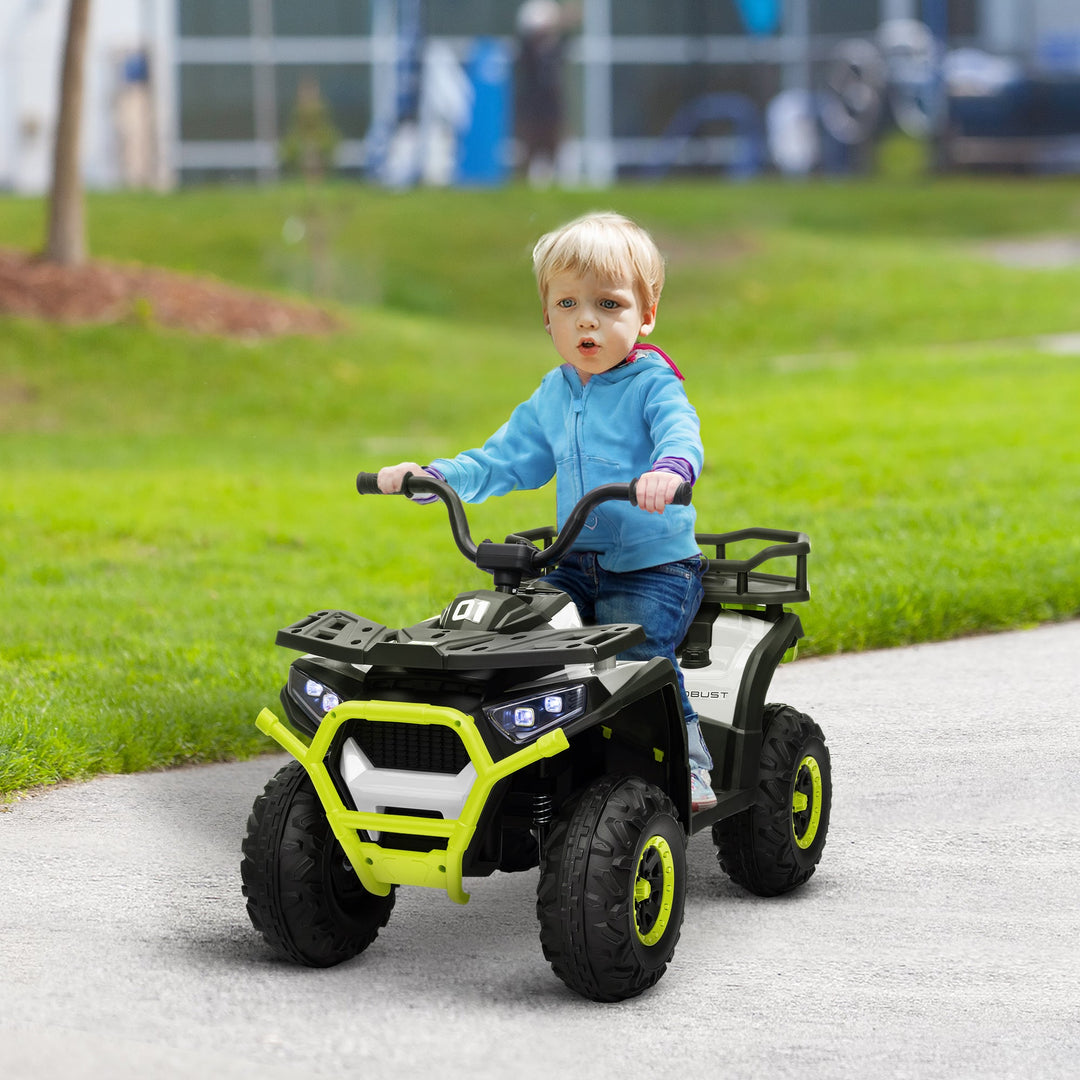 12V Kids Electric Ride on ATV, Forward Backward, Storage Basket