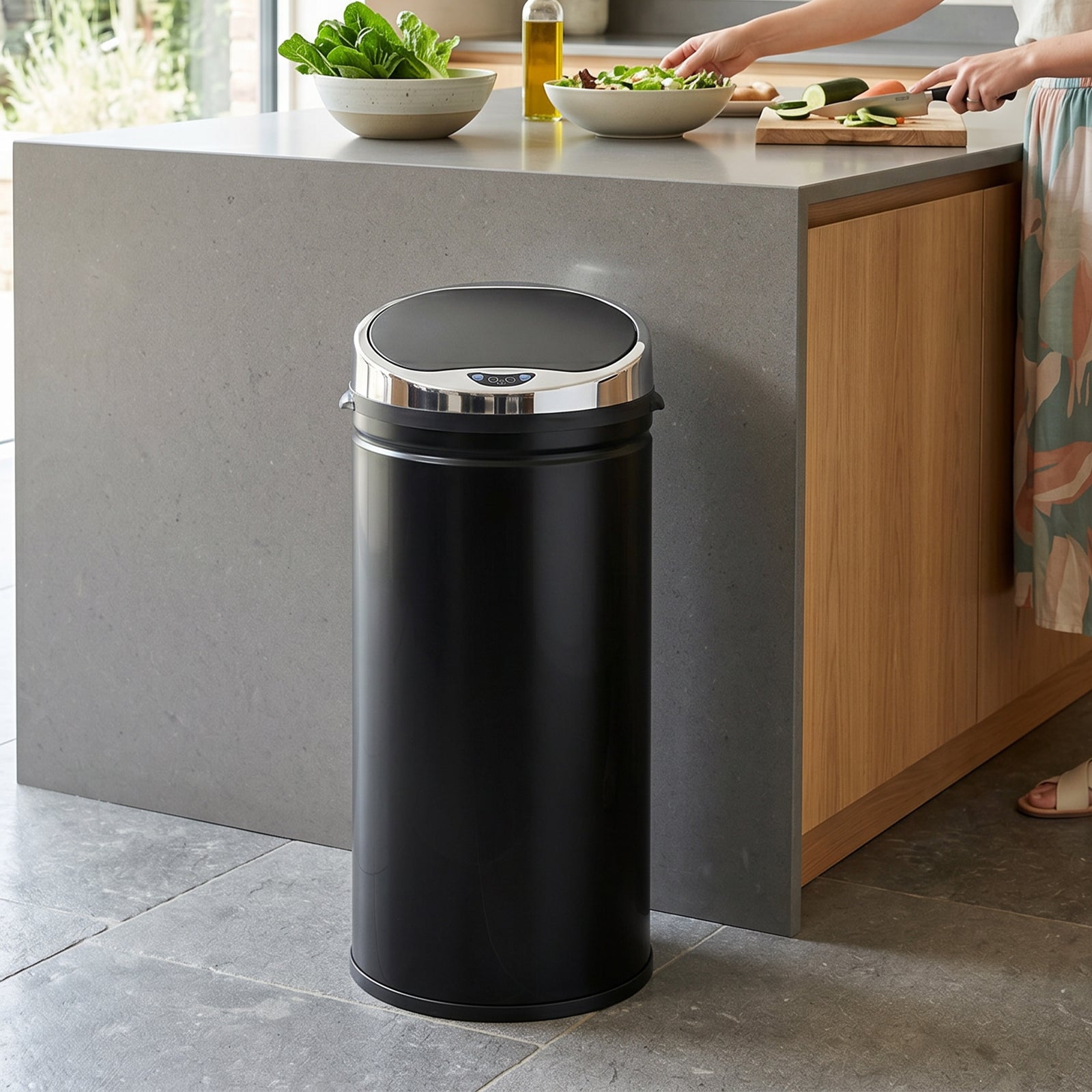 42L Automatic Motion Sensor Rubbish Bin with Fingerprint Resistant, St