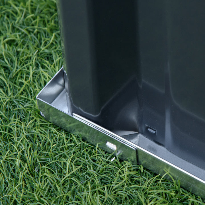 MCL 645L Metal Raised Garden Bed, DIY Large Steel Planter Box, No Bottom w/ A Pairs of Glove for Backyard, Patio to Grow Vegetables, Herbs, and Flowers, 258cmx90cm