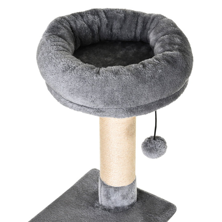 PawHut Cat Tree Condo Tower, Multi-level Activity Stand for Kittens, 150CM Height with Toys & Scratching Posts | Aosom UK