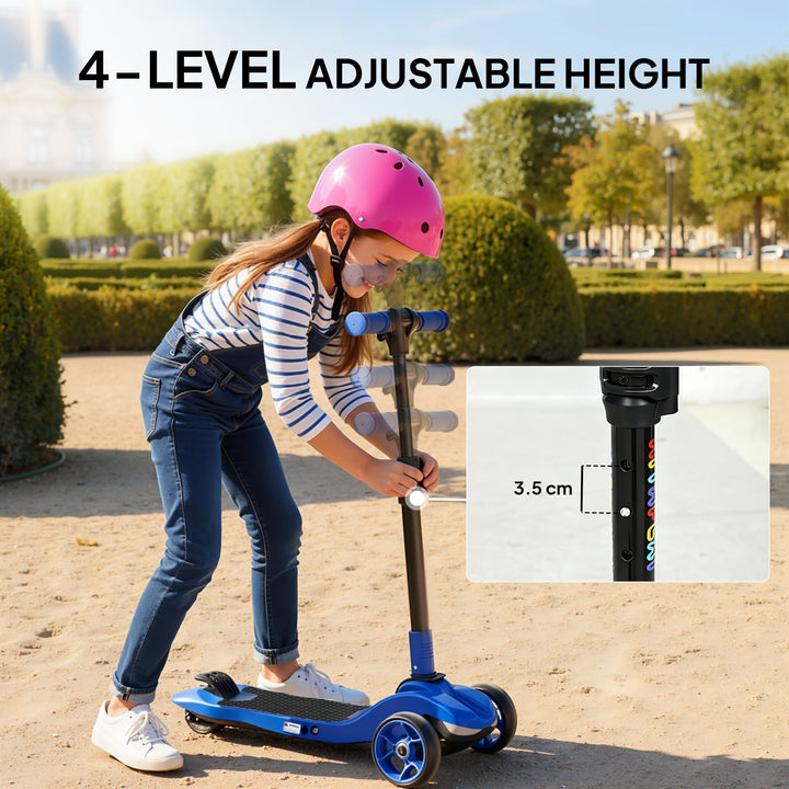 Three-Wheel Foldable Electric Scooter for Kids Aged 6-10 Years
