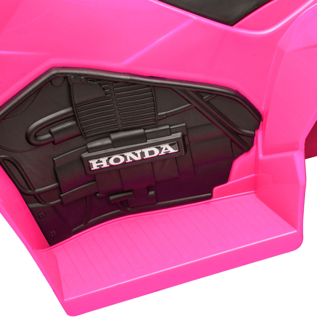 AIYAPLAY Honda Licensed Kids Quad Bike, 6V Electric Ride on Car ATV Toy with LED Light Horn for 1.5