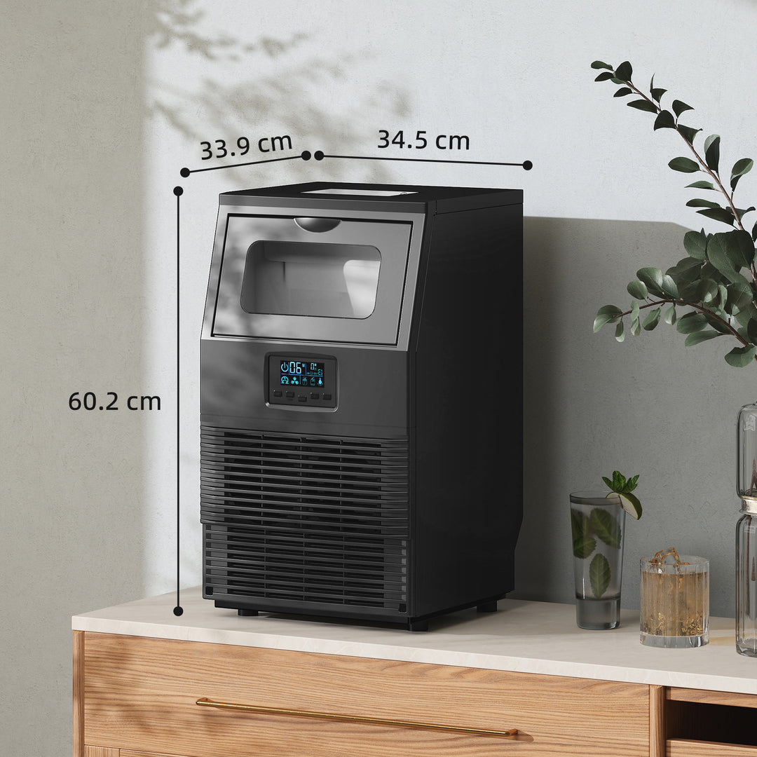 MCL Commercial Ice Maker with 4kg Ice Storage - Black