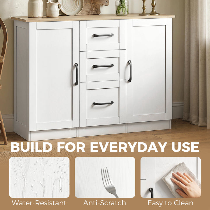 Sideboard Storage Cabinet, Modern 110 cm Buffet Storage Cabinet with - view 6
