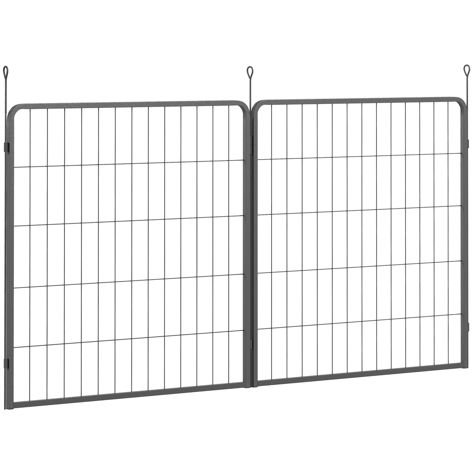 Two-Piece Dog Pen Expansion Pack for Medium Dogs, 80cm Tall Animal Pen with Three Connecting Stakes