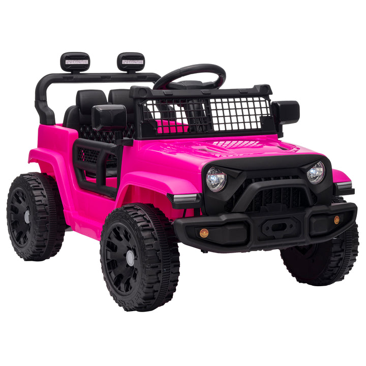 12V Electric Car for Kids with Remote, Dual Motors, Rear Suspension - Pink