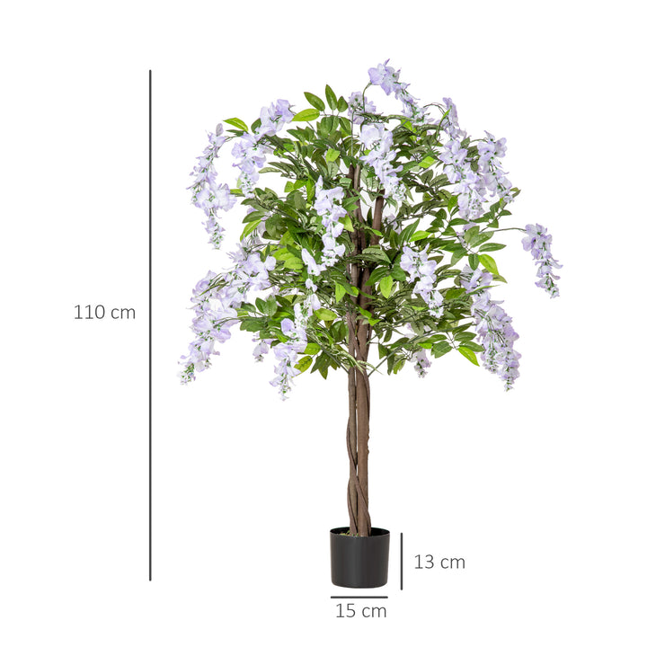 5.3ft Artificial Tree, Indoor Fake Bamboo with Pot, for Home, Office, and Living Room Decor