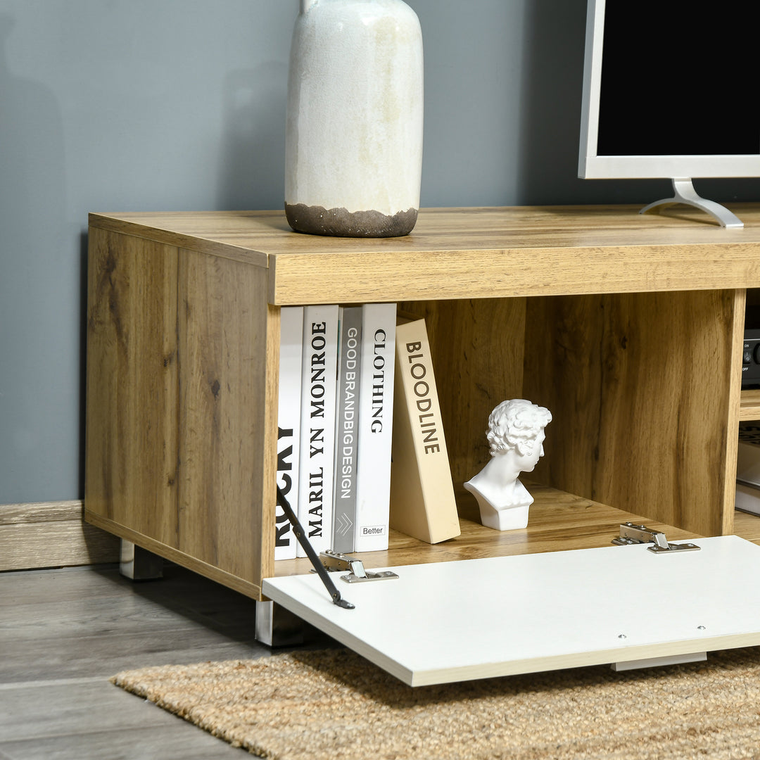 Modern TV unit Cabinet Entertainment Centre for TVs up to 90" w/ Cabinet Shelf for Living room Bedroom