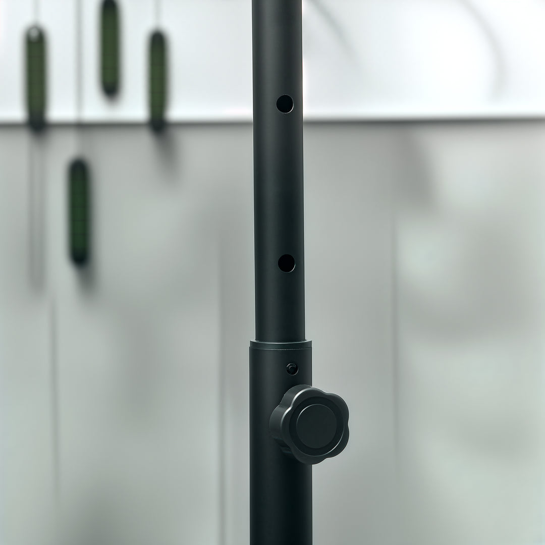 40" Foldable Mini Fitness Trampoline, with Adjustable Foam Handle, Pink