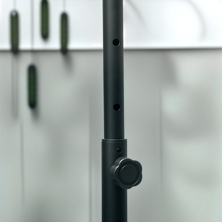 40" Foldable Mini Fitness Trampoline, with Adjustable Foam Handle, Pink