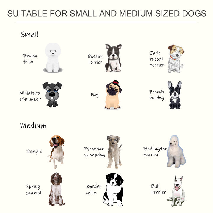 MCL Raised Dog Feeding Bowls with Stand, Stainless Steel for Medium Dog, 58L x 31W x 25H cm - White