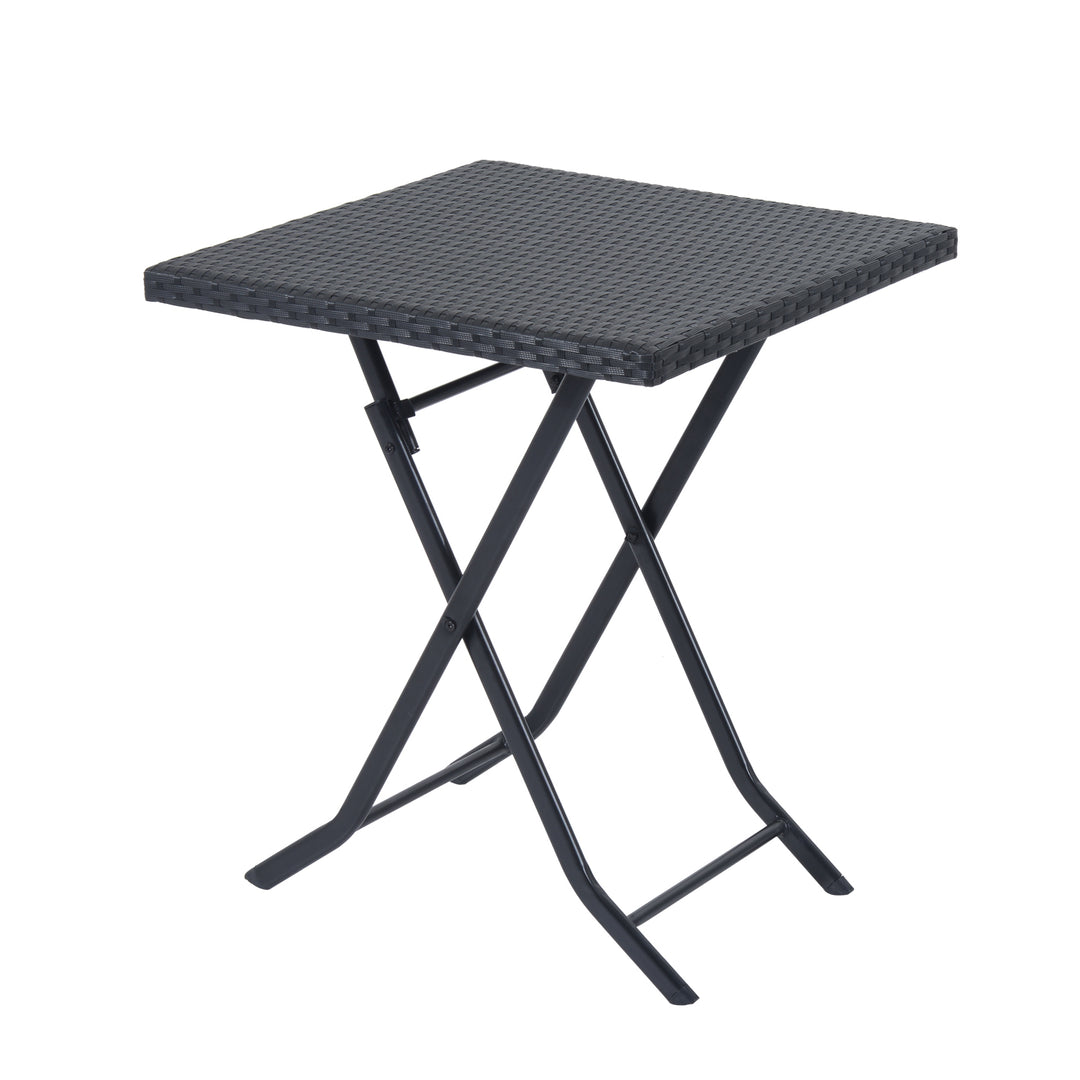 2-Seater Rattan Furniture Set-Black