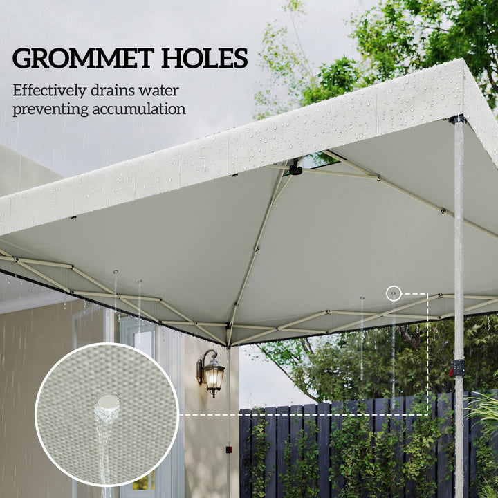 Gazebo Roof Replacement UV50+ Waterproof Pop Up Canopy Cover with 8 Dr