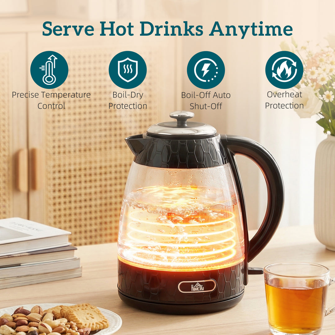 Kettle and Toaster Set, 1.7L 3000W Rapid Kettle with Limescale Filter, 2 Slice Toaster with 7 Browning Controls