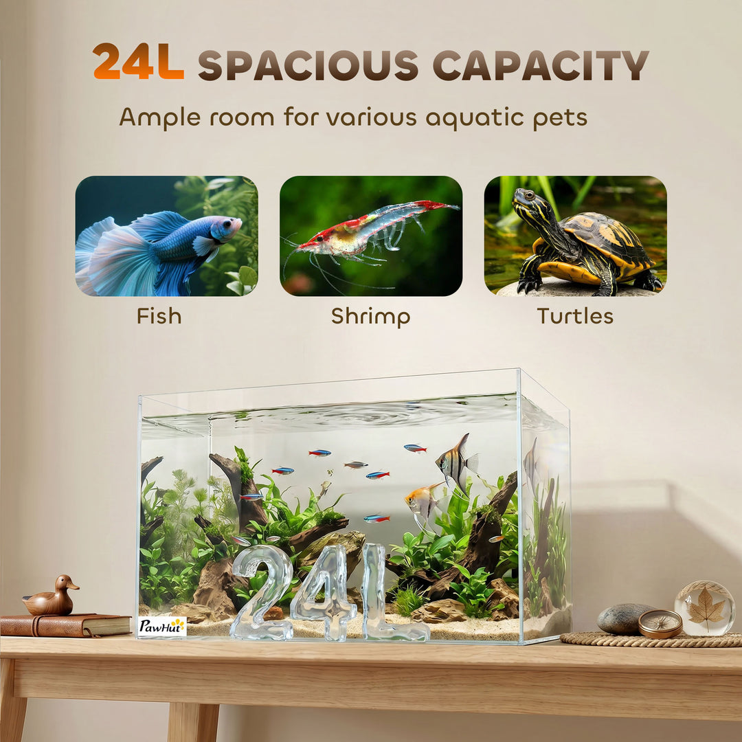 Fish Tank Bare Glass for DIY Glass Aquarium with Protective Base Mat 2