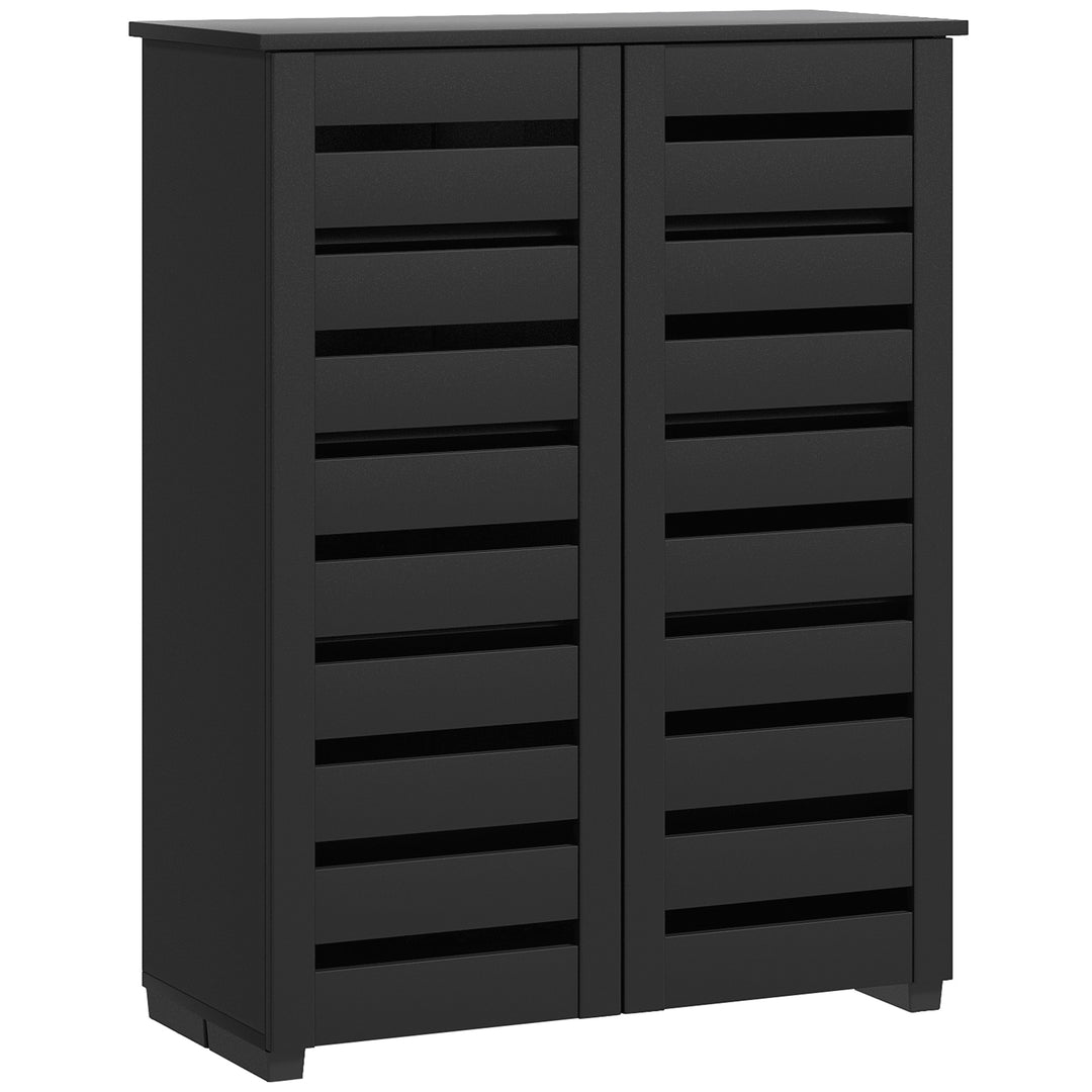 Narrow Shoe Cabinet for Entryway, 5-Tier Slim Shoe Storage Cabinet wit