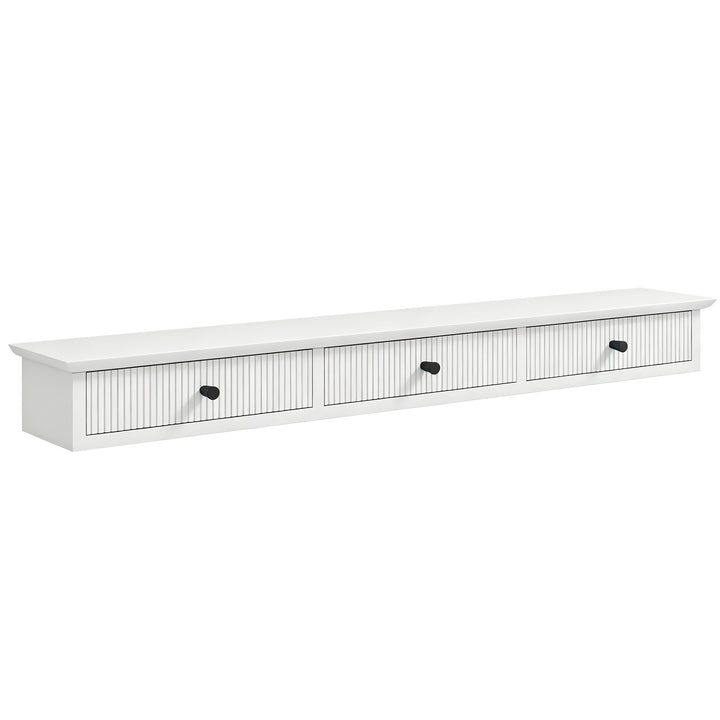 Shelf Wall-Mounted Storage Shelf Shelving Unit MDF 93 x 15 x 10 cm Ent