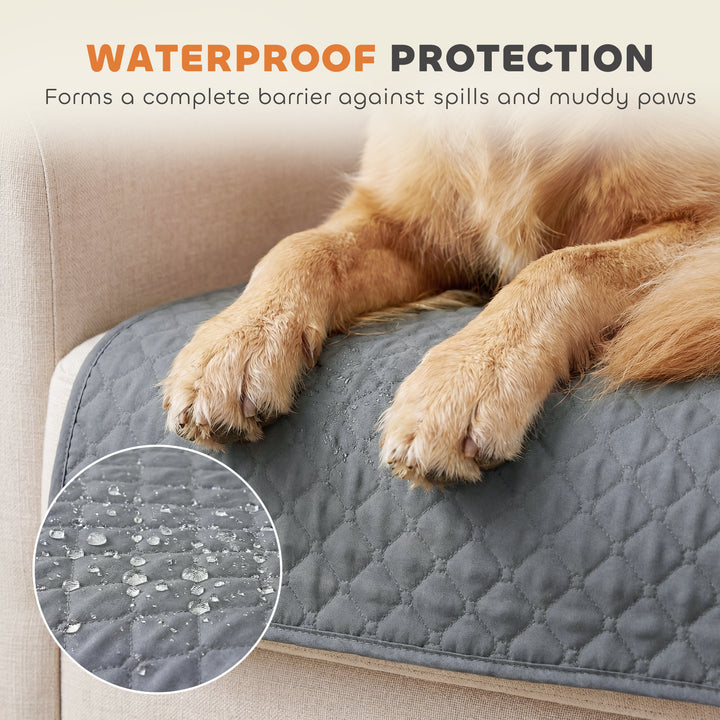 Waterproof Sofa Cover, Soft Couch Cover for Dogs Cats Pets, Non Slip S