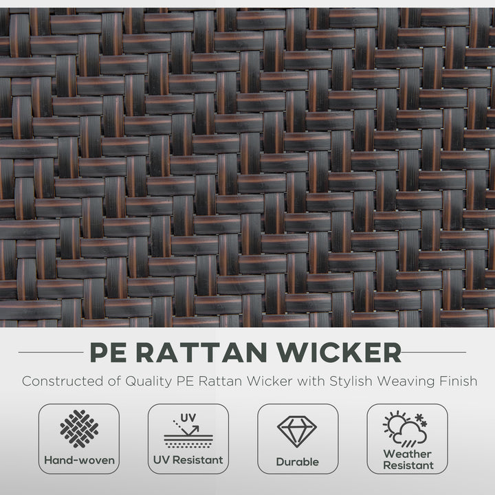 MCL Set of Two Folding Garden Chairs, with Seven-Position Adjustable Backs - Brown