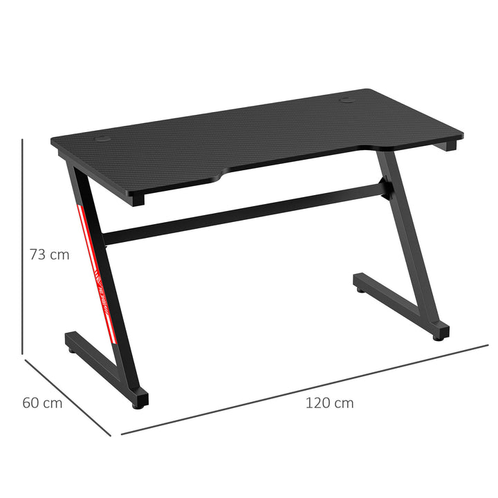 HOMCOM 1.2m Gaming Desk Z