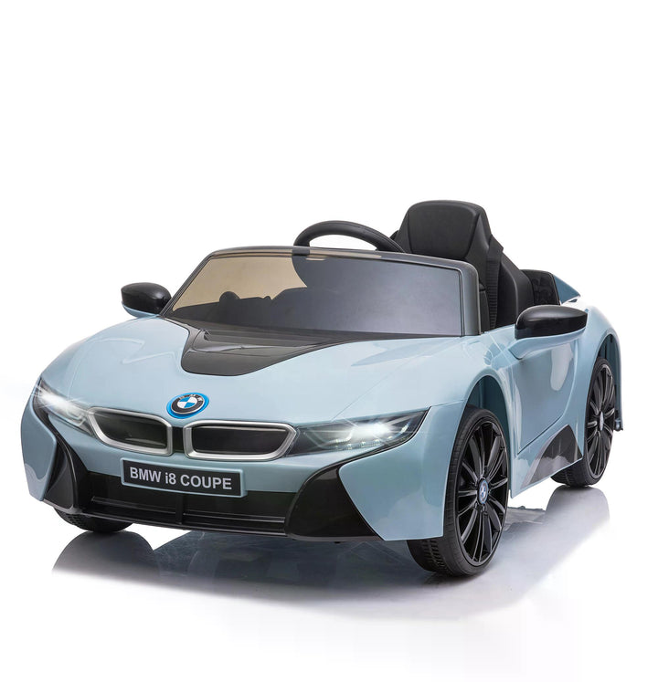 Powered Electric Car, HOMCOM BMW I8 Coupe Licensed 6V Ride On Car Toy with Remote Control, Music, Horn, for 3-8 Years, Blue | Aosom UK