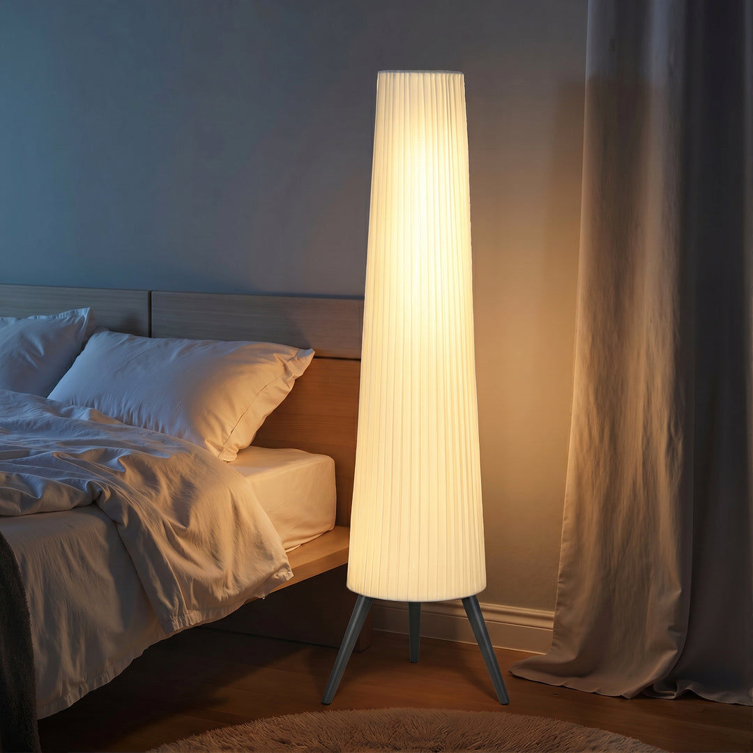 Dimmable Tripod Floor Lamp with Foot Switch, Nordic Standing Lamp with